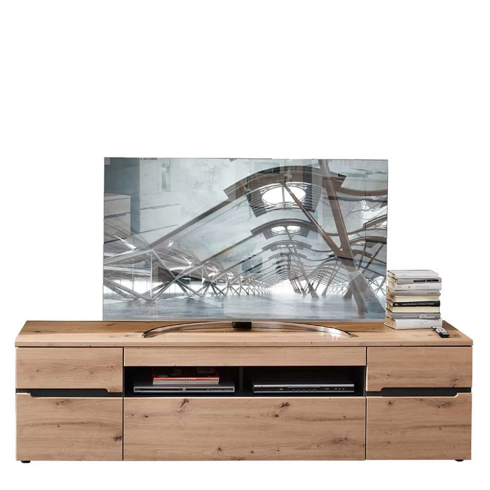 Wohnzimmer TV Anbauwand in Wildeiche - Kuetra (dreiteilig)