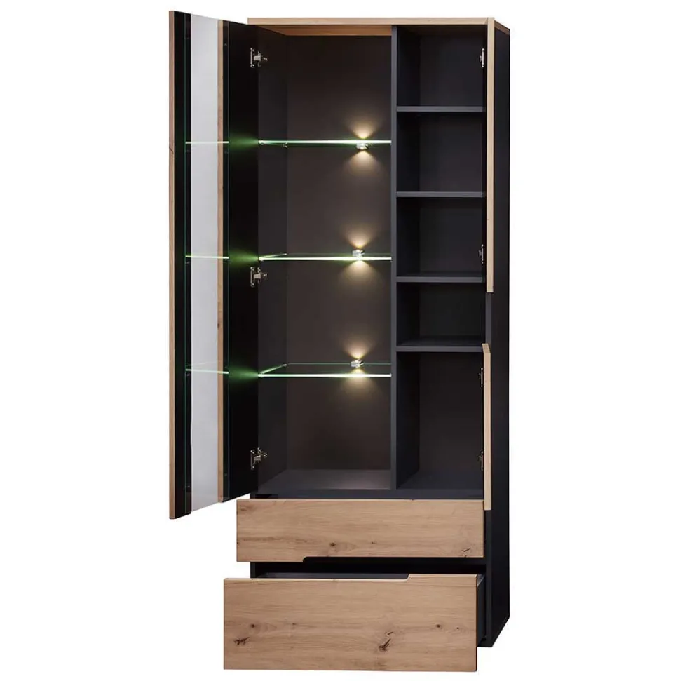 Wohnzimmer TV Anbauwand in Wildeiche - Kuetra (dreiteilig)