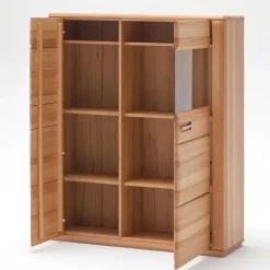 Wohnzimmer Vitrinenschrank Athias aus Kernbuche