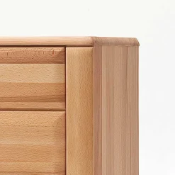 Wohnzimmer Vitrinenschrank Athias aus Kernbuche