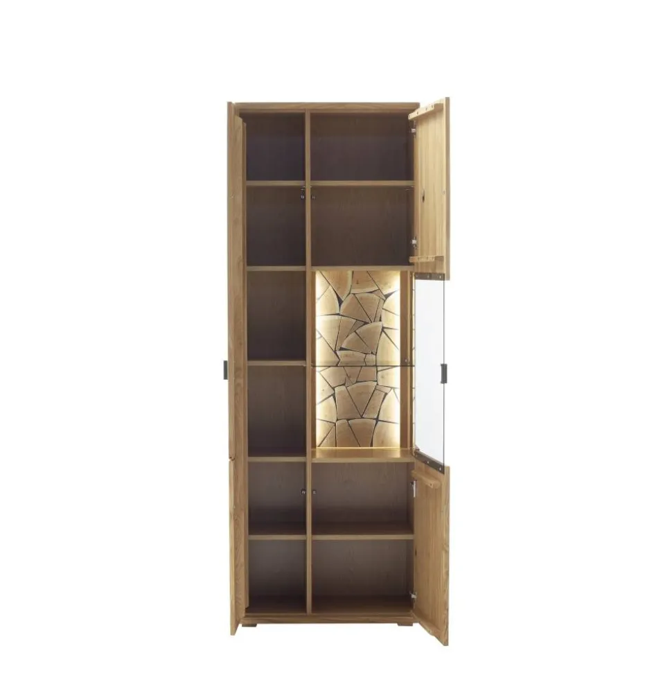Wohnzimmer Vitrinenschrank in Wildeiche - Dagmy