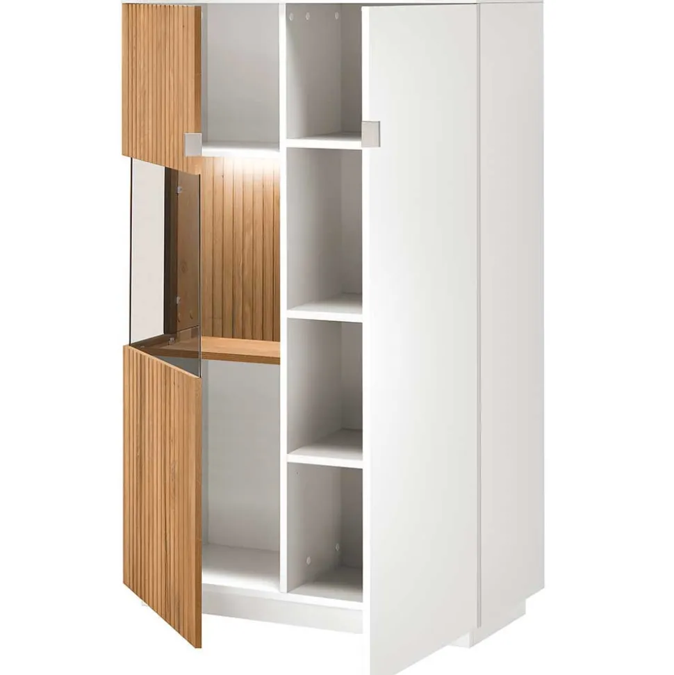Wohnzimmer Vitrinenschrank mit LED Beleuchtung - Miloris
