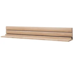 Wohnzimmer Wandboard aus hellem Massivholz - Azzurian