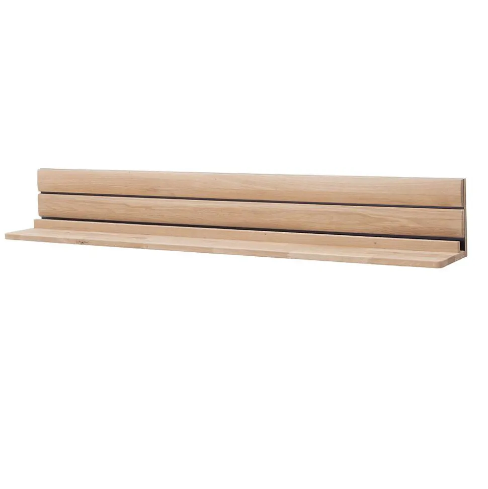 Wohnzimmer Wandboard aus hellem Massivholz - Azzurian