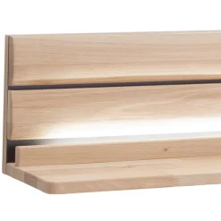 Wohnzimmer Wandboard aus hellem Massivholz - Azzurian