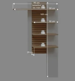Wohnzimmer Wandpaneel Regal modern - Niam