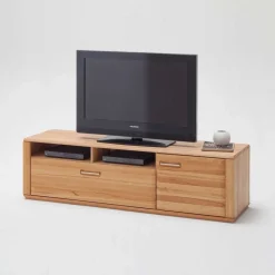 Wohnzimmer Wohnwand Athias aus Kernbuche (vierteilig)