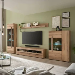 Wohnzimmer Wohnwand Möbelkombi - Brocus (vierteilig)