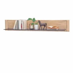 Wohnzimmer Wohnwand Vernella aus Massivholz (vierteilig)