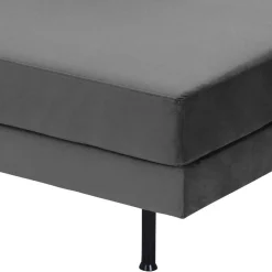 Wohnzimmercouch in Anthrazit Samtvelours - Ronin