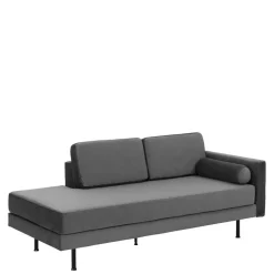Wohnzimmercouch in Anthrazit Samtvelours - Ronin