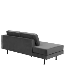 Wohnzimmercouch in Anthrazit Samtvelours - Ronin