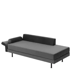 Wohnzimmercouch in Anthrazit Samtvelours - Ronin