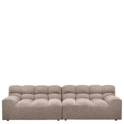 Wohnzimmercouch in Hellbraun Melange - Davio