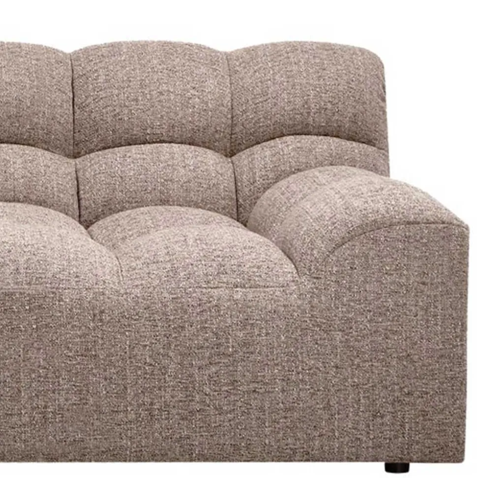 Wohnzimmercouch in Hellbraun Melange - Davio