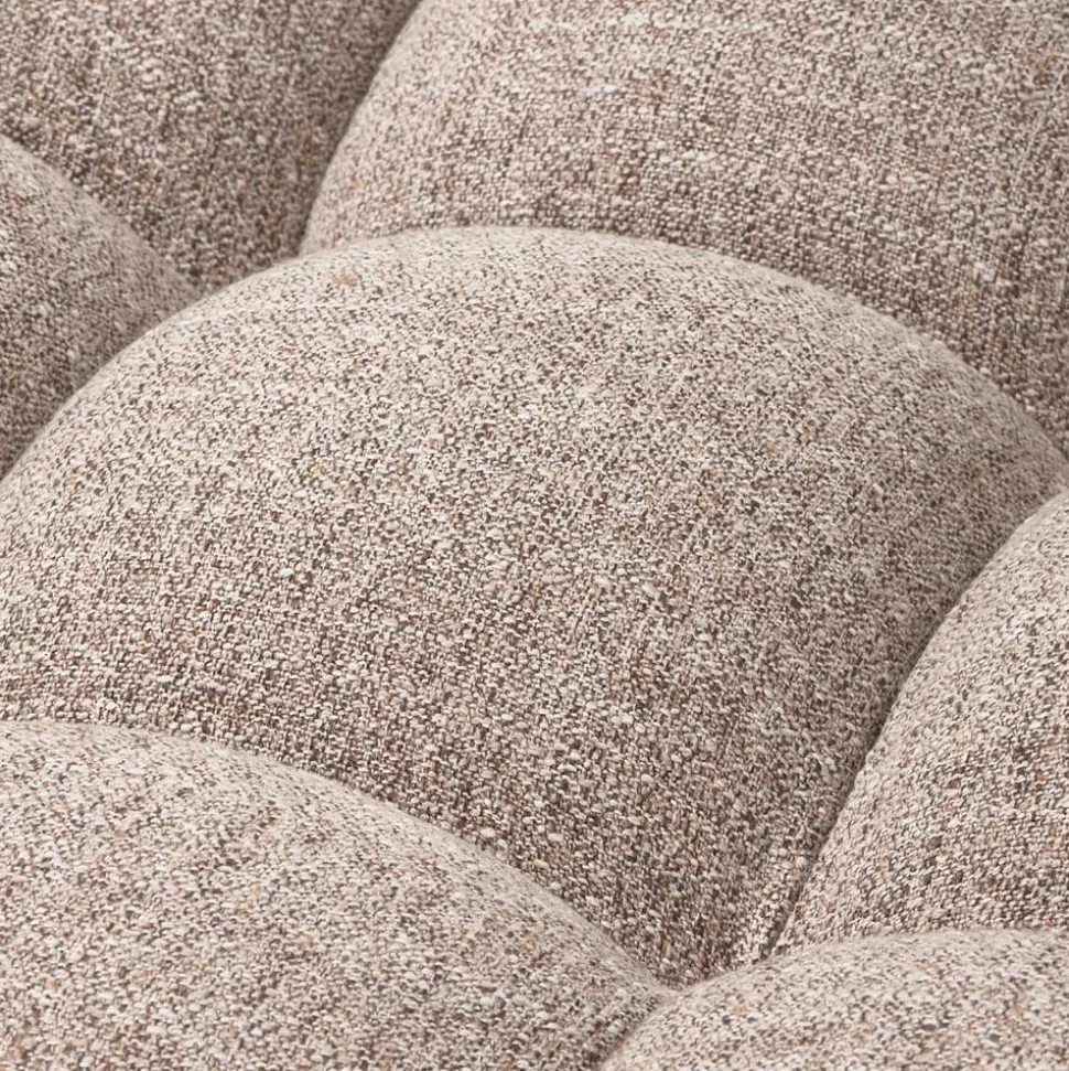Wohnzimmercouch in Hellbraun Melange - Davio