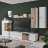 Wohnzimmermöbel Set zweifarbig - Nenaloro (fünfteilig)