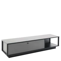 Wohnzimmermöbel TV Wand in Grau - Ridona (dreiteilig)