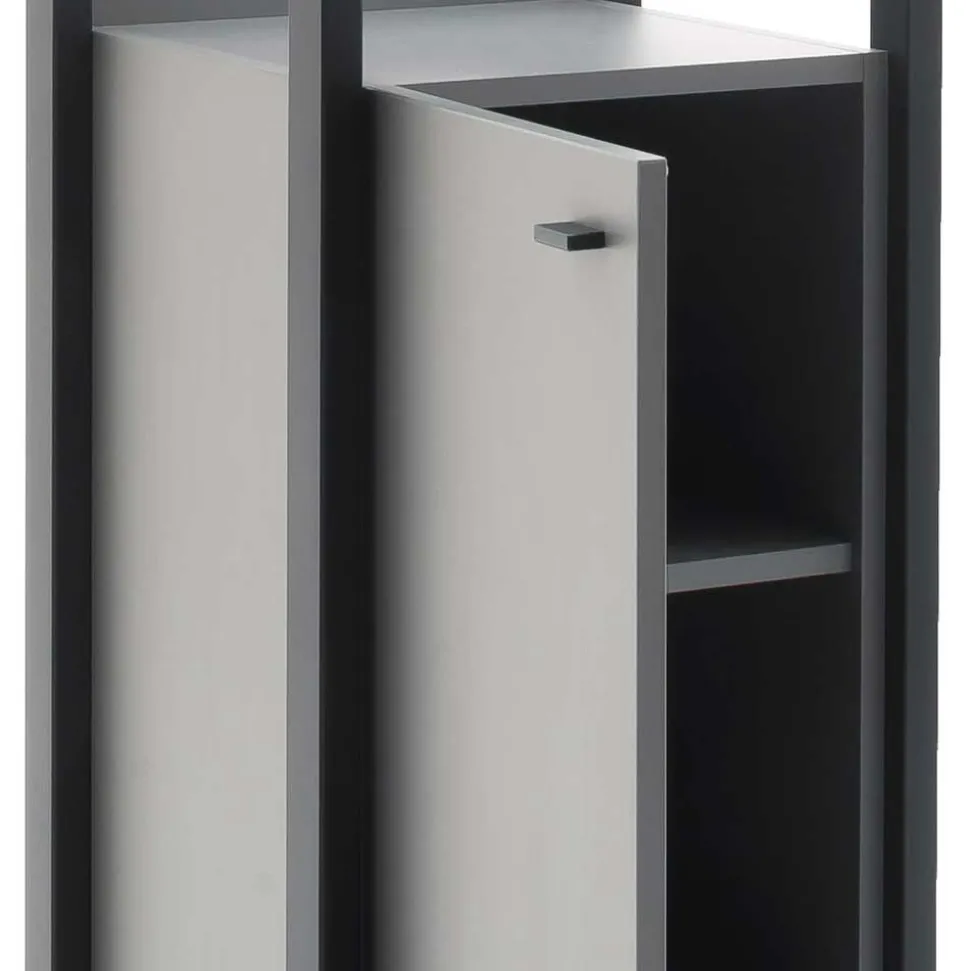 Wohnzimmermöbel TV Wand in Grau - Ridona (dreiteilig)