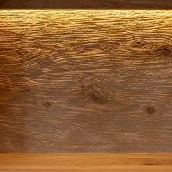 Wohnzimmerschrank aus Eiche und Glas - Masicuri