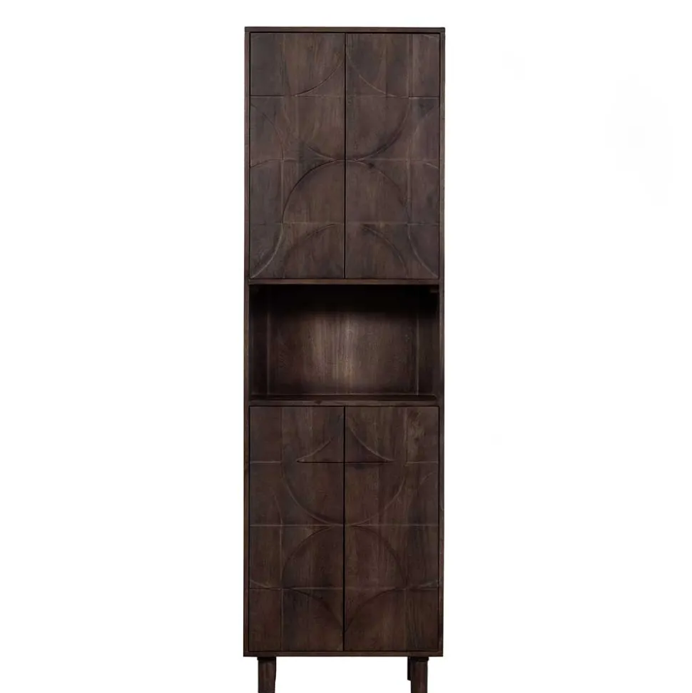 Wohnzimmerschrank in Walnussfarben - Luisa