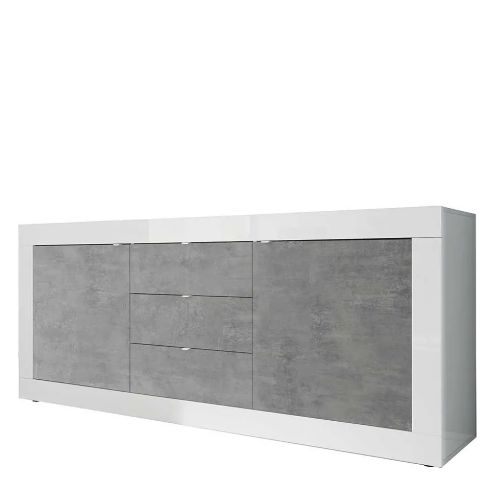 Wohnzimmerschränke in Beton Optik - Narandu (zweiteilig)