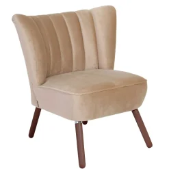 Wohnzimmersessel in Beige und Nussbaum - Boldo