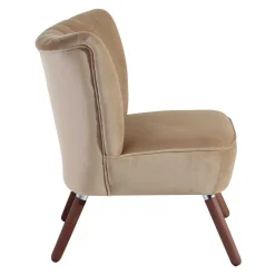 Wohnzimmersessel in Beige und Nussbaum - Boldo