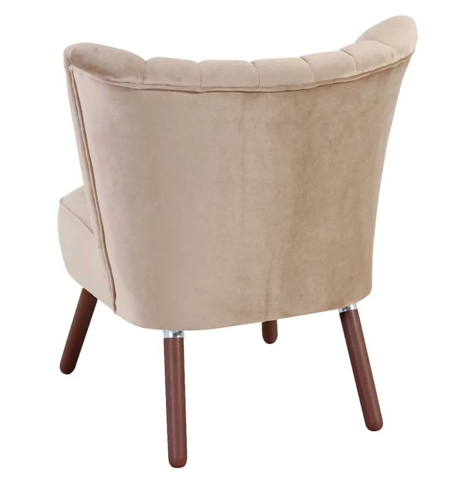 Wohnzimmersessel in Beige und Nussbaum - Boldo