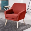 Wohnzimmersessel in Terracotta Velours - Emjada