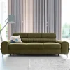 Wohnzimmersofa mit Bettfunktion in Oliv Grün - Vultaco