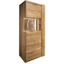 Wohnzimmervitrine aus geöltem Massivholz - Slaraduva