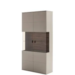 Wohnzimmervitrine in Grau - Teorina