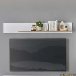 Wohnzimmervitrinen & TV Board & Regal Set - Nenaloro (vierteilig)