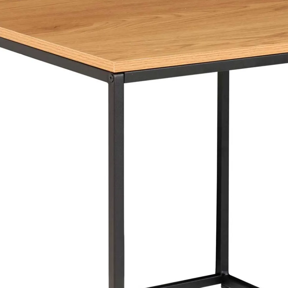 45x45 Beistelltisch in Eiche & Schwarz - Mercadeo