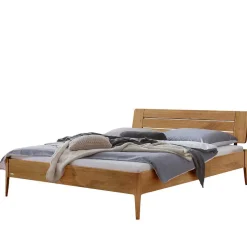 140x200 cm Bettgestell aus Massivholz Wildeiche - Carismata