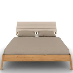 140x200 Designbett aus Wildeiche - Puwa