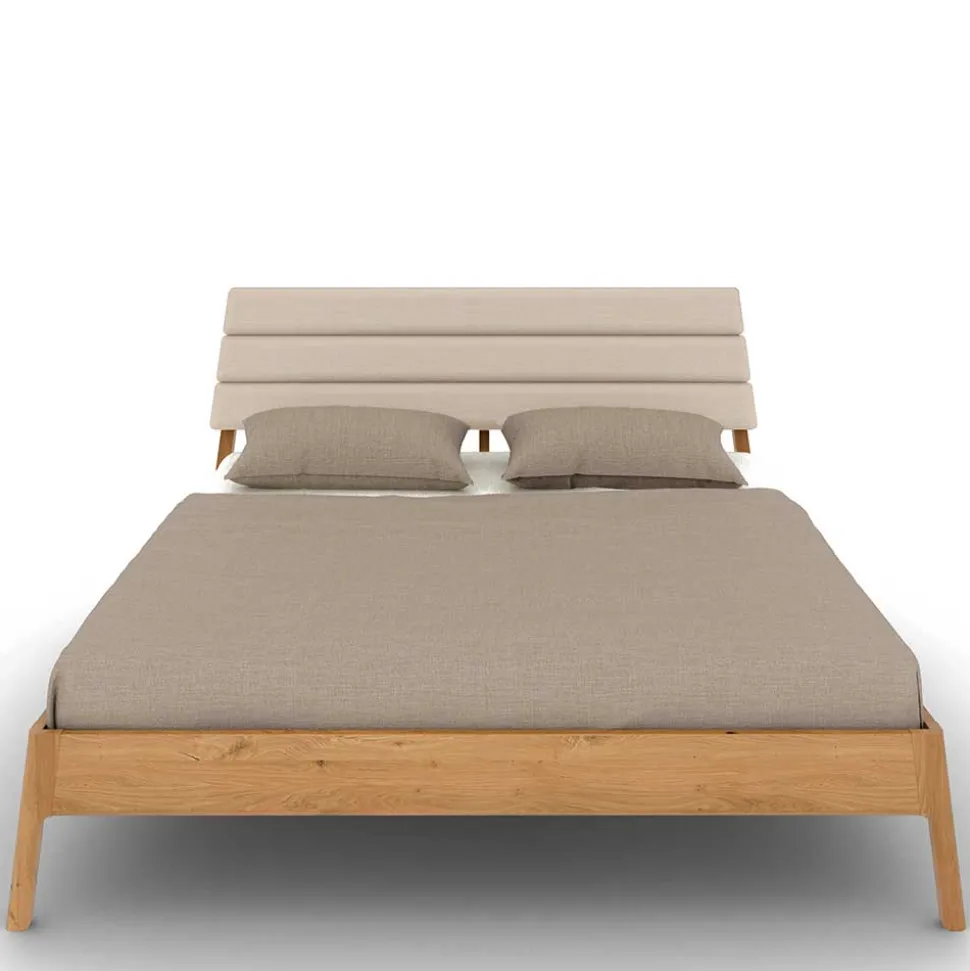 140x200 Designbett aus Wildeiche - Puwa
