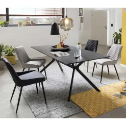 180x90 Essenstisch mit 4 Stühlen - Leggera (fünfteilig)