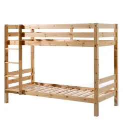 90x200 Kiefernholz Etagenbett massiv - Loris