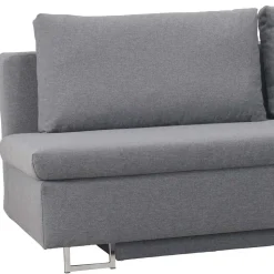 150x200 Schlafcouch mit Bettkasten in Hellgrau Batista mit Kaltschaum