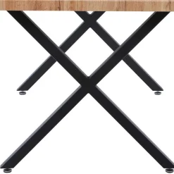 160x90 Tisch mit X-Füßen & Stühle - Zandras (fünfteilig)