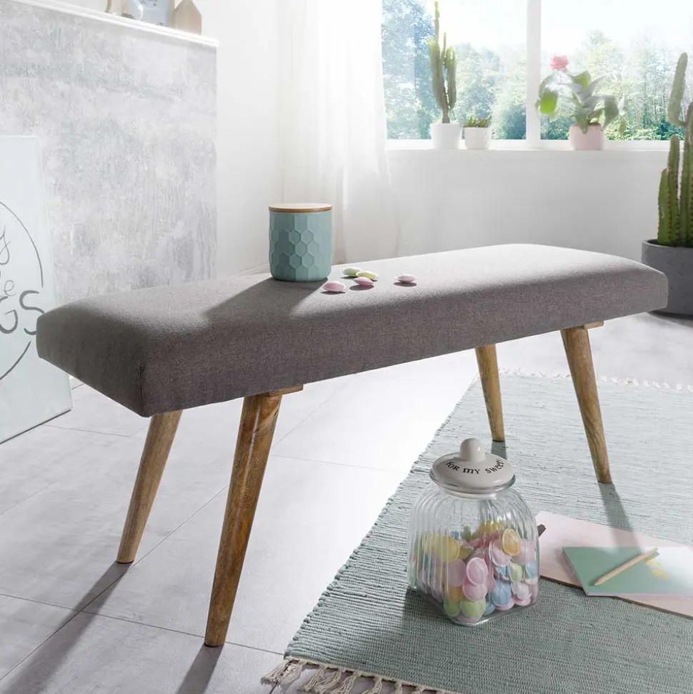 117x38cm Polsterbank im Mid Century Stil - Africo