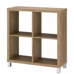 76x83x29 4 Fächer Regal in Eiche Dekor - Suad