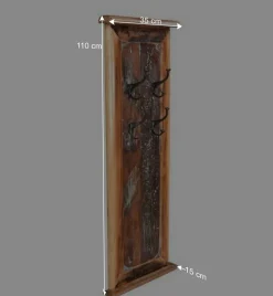 35x110x15 4 Haken Garderobe Shabby Chic - Clarendon