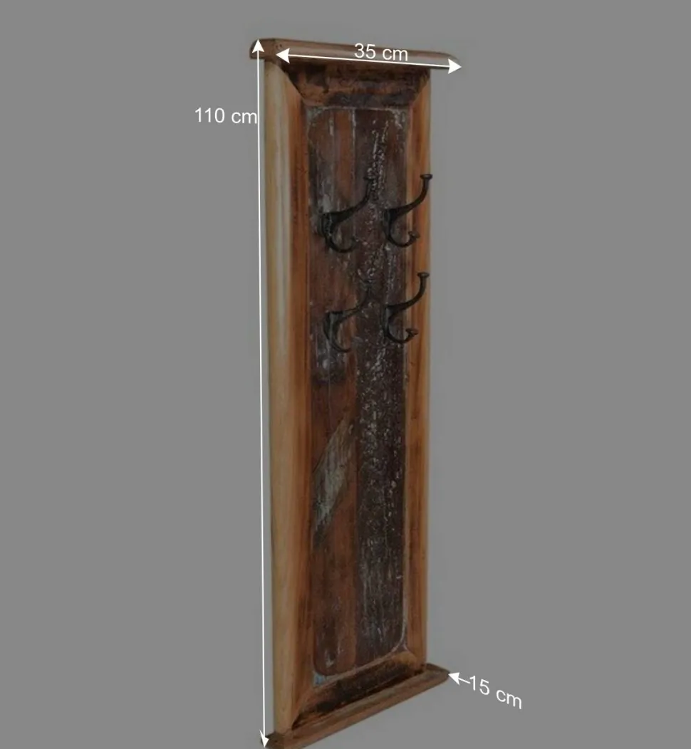 35x110x15 4 Haken Garderobe Shabby Chic - Clarendon
