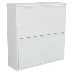 75x78x23 2 Klappen Schuhschrank für die Wandmontage - Kermita