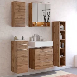 30x64x20 Bad Hängeschrank mit Metallgriff - Lemnas