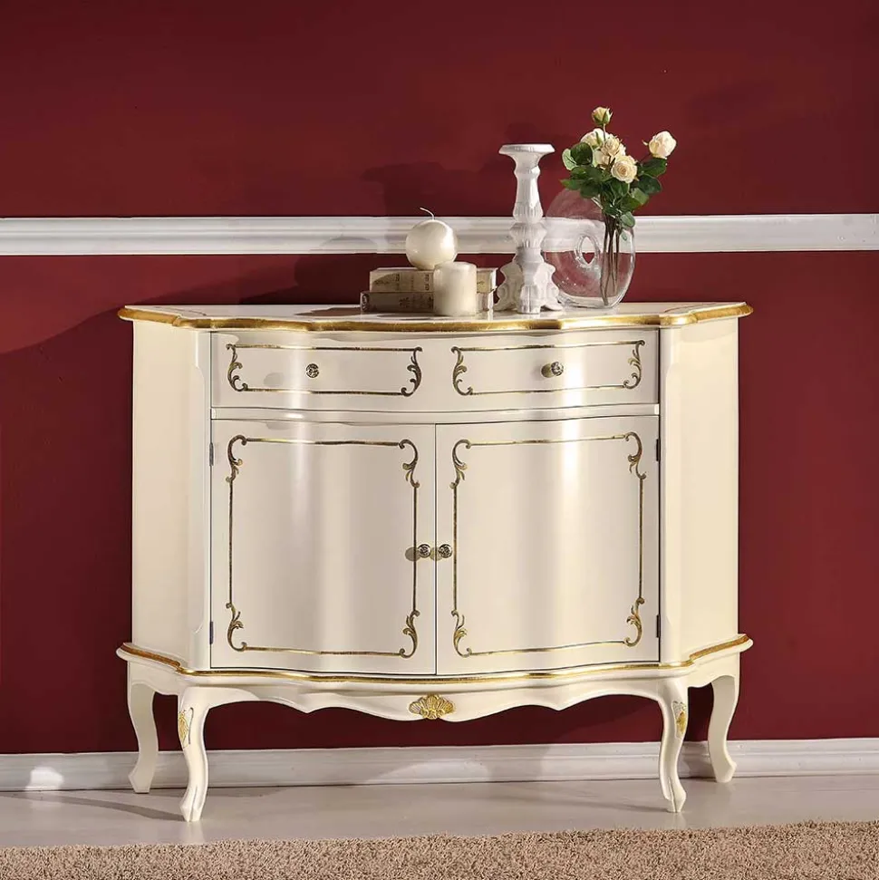 121x91x45 Barock Design Kommode zweifarbig - Datalera