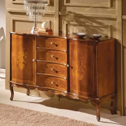 133x90x42 Barock Sideboard in Nussbaumfarben - Motiz